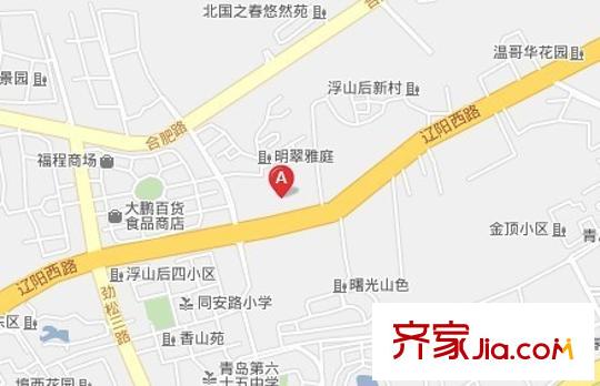 浮山后二小區(qū)交通圖 