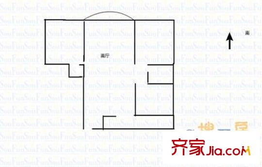 華青花園 3室 戶型圖