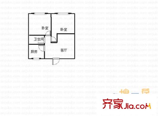 雙玉新苑 2室 戶型圖