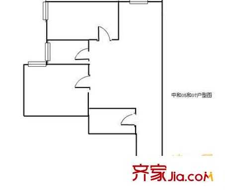 中和大廈 2室 戶(hù)型圖
