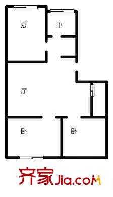 華易春之都 2室 戶型圖