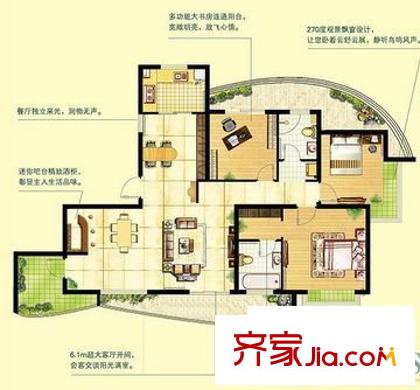 華易春之都 3室 戶型圖