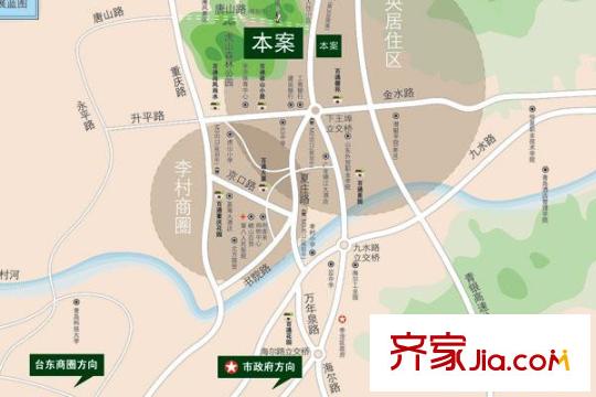 青山綠水交通圖區(qū)位圖