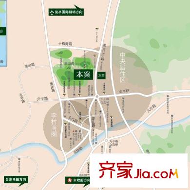 青山綠水交通圖區(qū)位圖