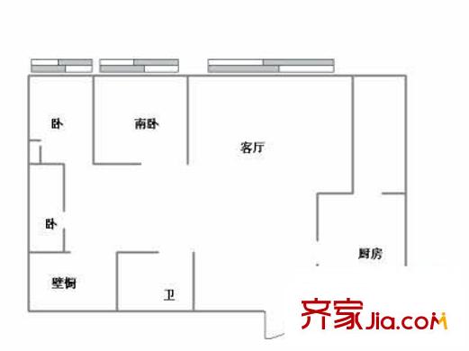 銀禧苑 3室 戶型圖