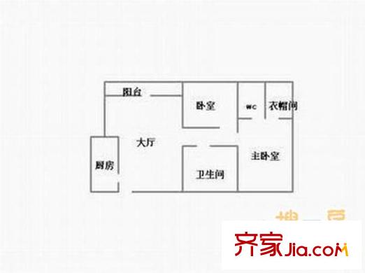 銀禧苑 2室 戶型圖
