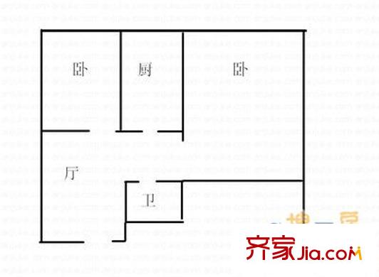 銀禧苑 1室 戶型圖