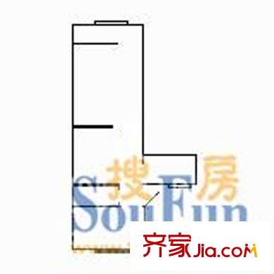 水清溝一小區(qū) 2室 戶(hù)型圖