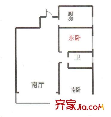 環(huán)宇康庭2室 戶型圖