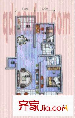 翠湖小區(qū) 3室 戶型圖
