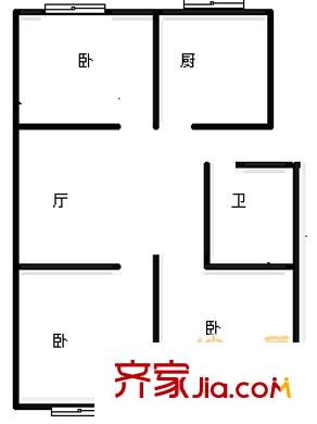 百通馨苑一區(qū) 3室 戶型圖