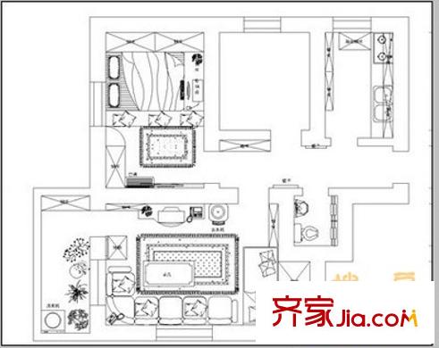 浮東小區(qū) 2室 戶型圖