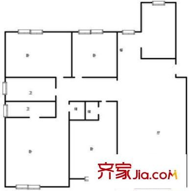 柏麗瀾庭 4室 戶型圖