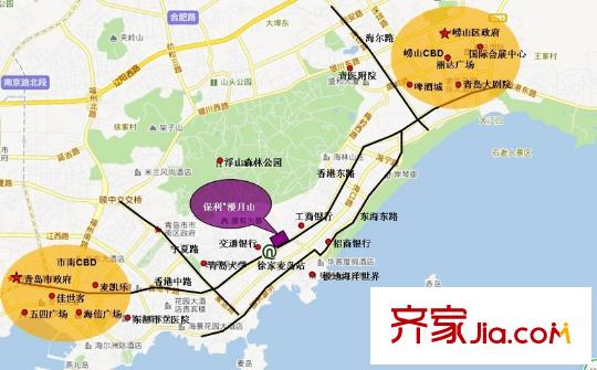 保利漫月山交通圖規(guī)劃圖