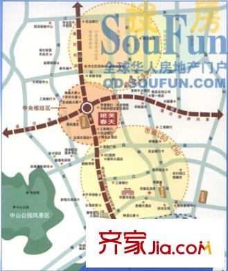班芙春天交通圖
