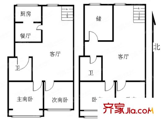 恒苑小區(qū)4室 戶型圖