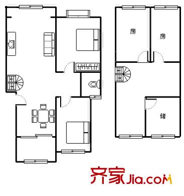 百通馨苑戶型圖3室 戶型圖 3室2廳2衛(wèi)1廚
