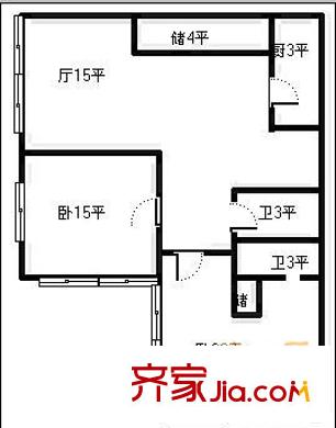 柏林賽樂 2室 戶型圖