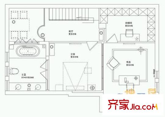 百通依山小居 2室 戶型圖