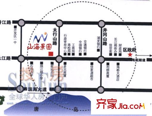 山海景園交通圖