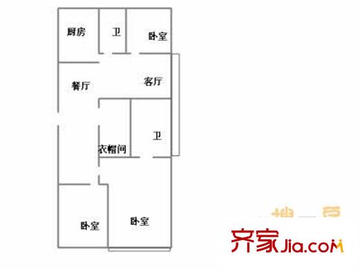 海韻嘉園 3室 戶型圖