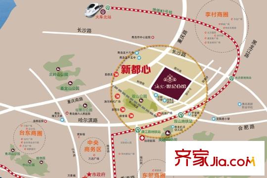 海爾世紀(jì)公館區(qū)位圖