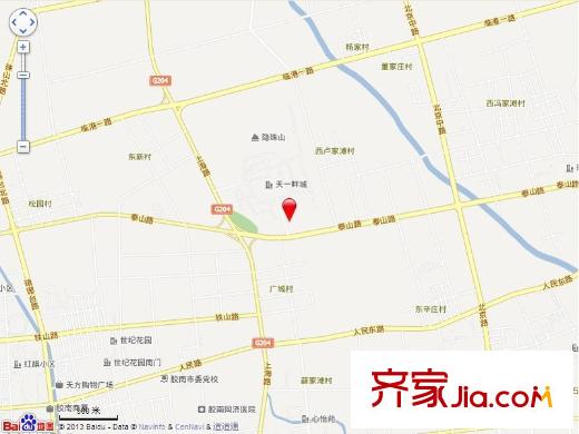 天一畔城交通圖