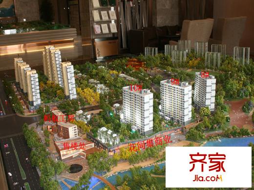 萬科生態(tài)城外景圖沙盤圖