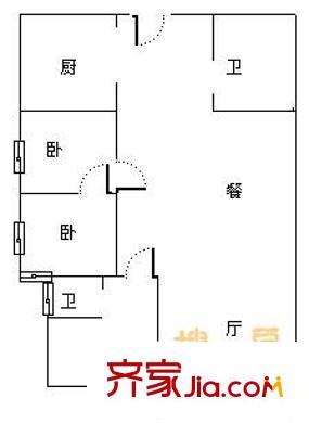 蔚藍(lán)海岸 3室 戶型圖