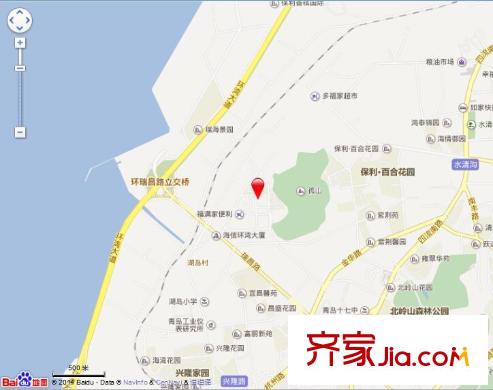 湖島海信小區(qū)交通圖