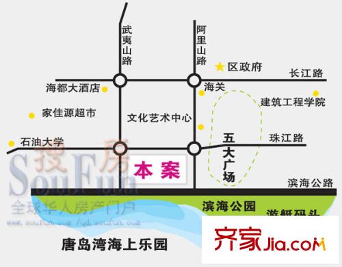 千禧龍花園交通圖