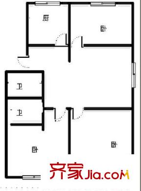 天泰陽光地帶 6室 戶型圖