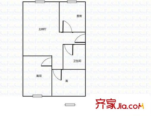 天泰陽(yáng)光地帶 2室 戶(hù)型圖