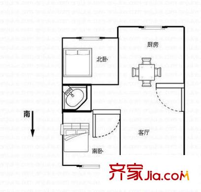 恒佳苑 3室 戶型圖