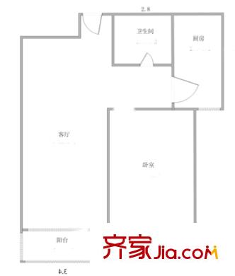 百通馨苑五區(qū) 1室 戶型圖