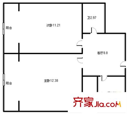 四方實(shí)驗(yàn)小區(qū)戶型圖 2室 戶型圖 2室1廳1衛(wèi)1廚