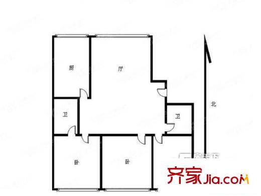 芙蓉花園戶(hù)型圖3室戶(hù)型圖 3室2廳2衛(wèi)1廚
