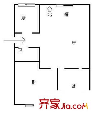 芙蓉花園 2室 戶(hù)型圖