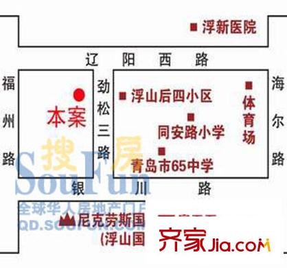海信靜湖瑯園交通圖