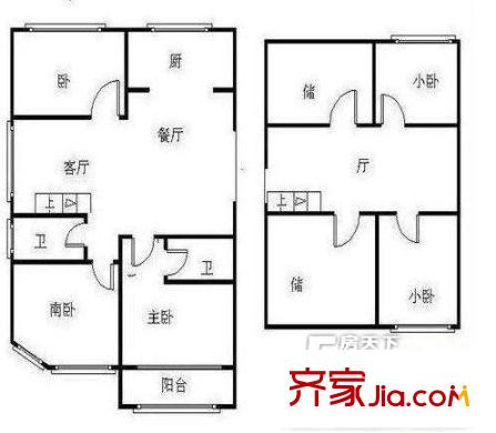 百通馨苑三區(qū)戶型圖4室戶型圖 4室2廳2衛(wèi)1廚