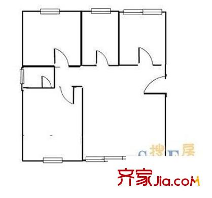 雙星海麗樓 2室 戶型圖
