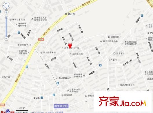 錯(cuò)埠嶺五小區(qū)交通圖