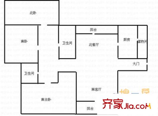 海信都市華彩戶型圖都市華彩 3室 戶型圖 3室2廳2衛(wèi)1廚