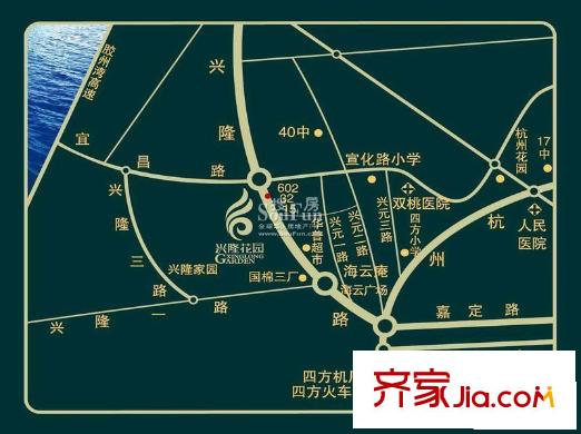 興隆花園交通圖