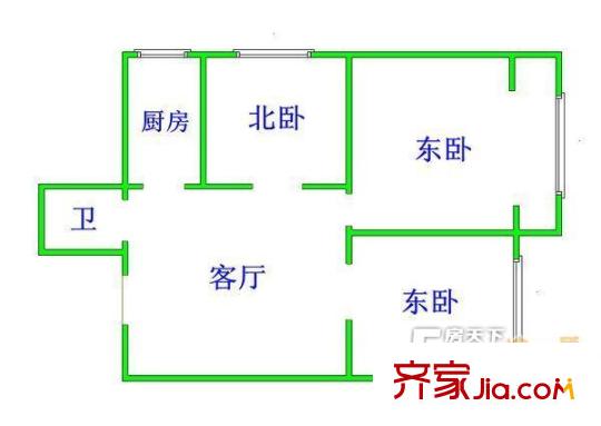 錯埠嶺四小區(qū)戶型圖3室戶型圖 3室1廳1衛(wèi)1廚