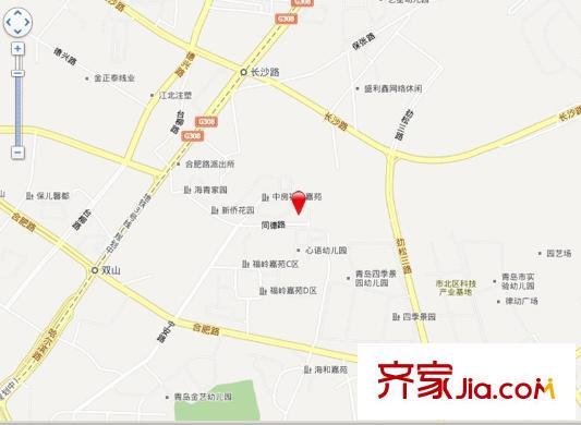福嶺嘉苑E區(qū)交通圖