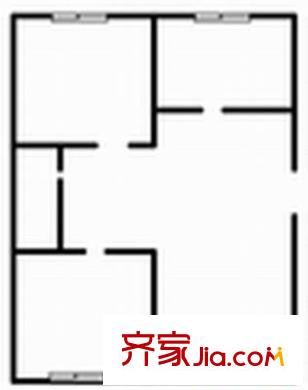 東方花園新村 2室 戶型圖