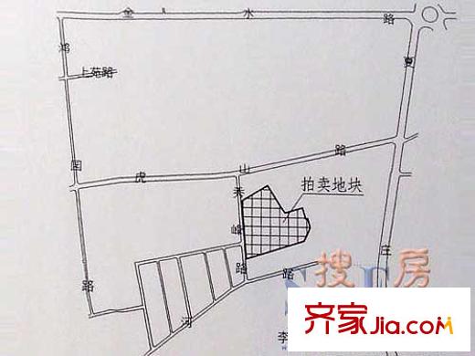 東方公園世家交通圖地塊示意圖