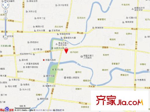 即墨寶龍城市廣場(chǎng)交通坐標(biāo)圖