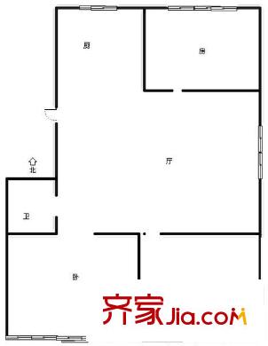 延吉路社區(qū) 3室 戶(hù)型圖